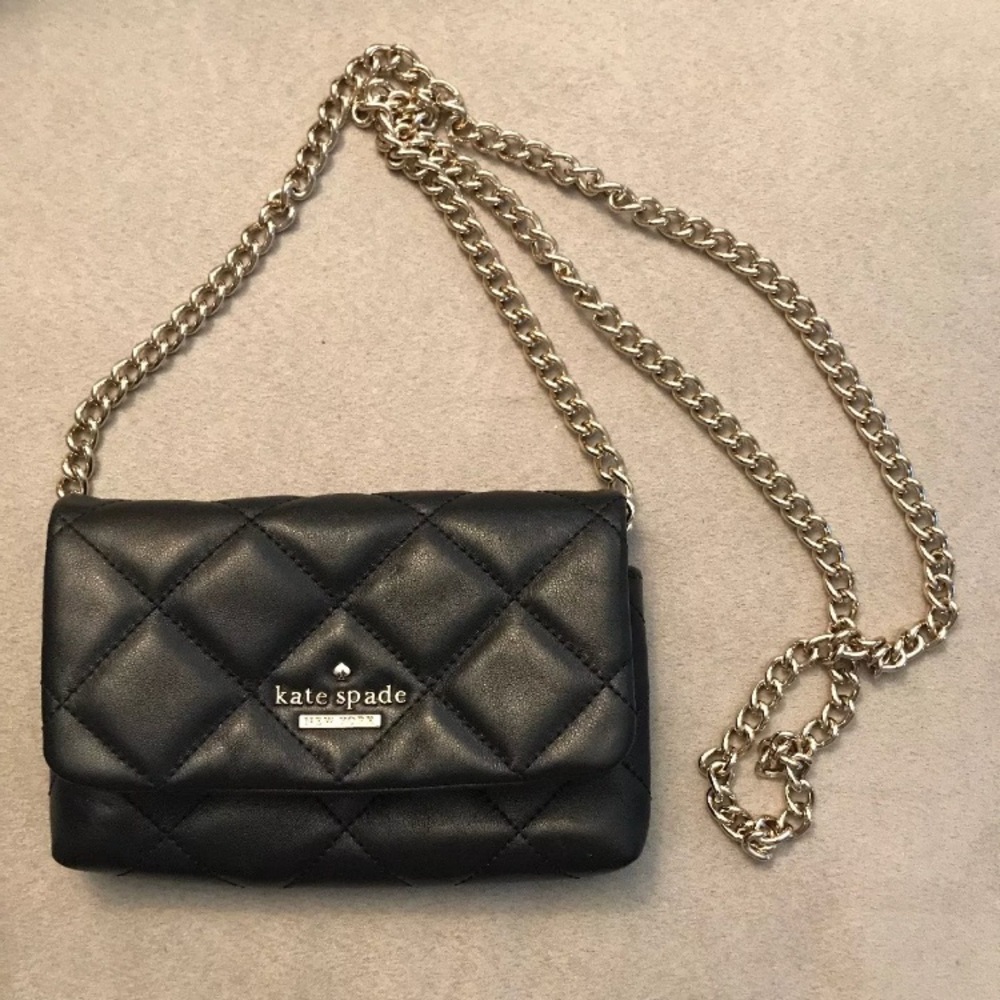 Kate Spade Black Quilted Mini bag